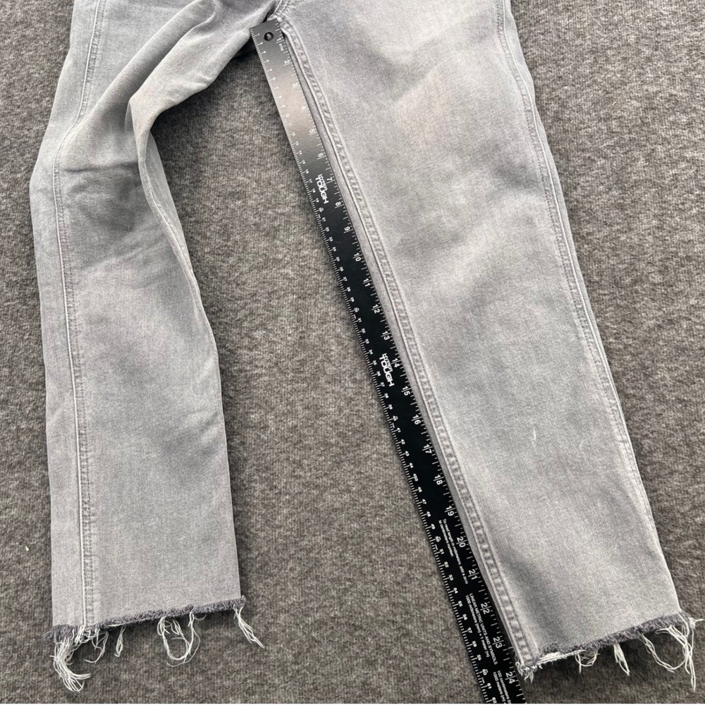 Gap Womens Vintage Slim Sky High Jeans Gray Raw Hem Size 27 4 Short Stretch - Picture 13 of 14
